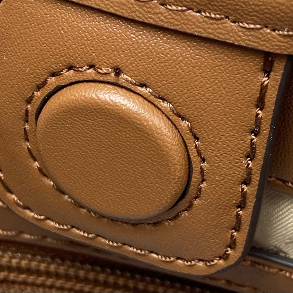 Michael Kors Tan and Cream Logo Crossbody Bag - Picture 10 of 15